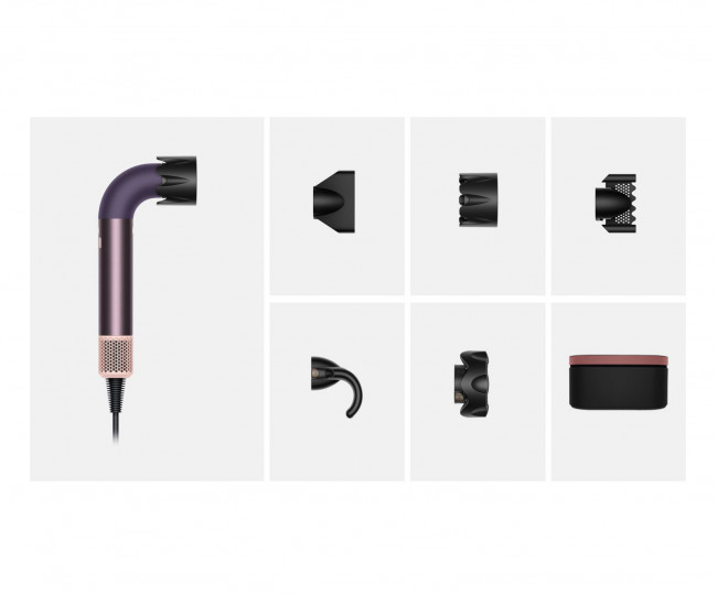 Фен Dyson HD17 Supersonic R Pro Hair Dryer Curly+Coily -Jasper Plum (123486-01) EU